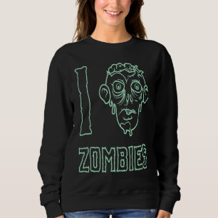Zombie Apocalypse I Heart Zombies 1 Sweatshirt