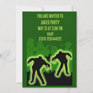 Zombie Apocalypse Kids Invitation