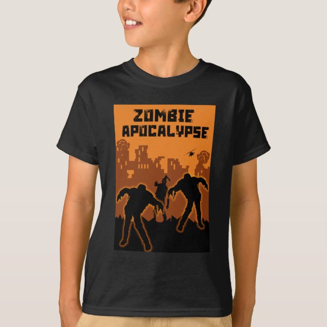 Zombie Apocalypse Kids Shirt (Front)