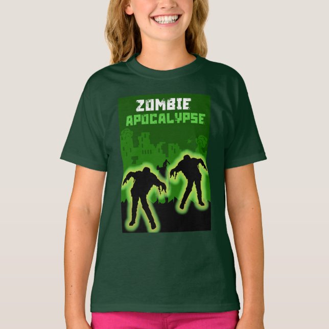 Zombie Apocalypse Kids T-Shirt (Front)