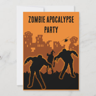 Zombie Apocalypse Party Invite