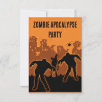 Zombie Apocalypse Party Invite