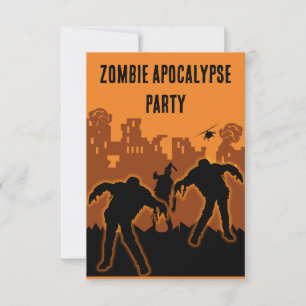 Zombie Apocalypse Party Invite