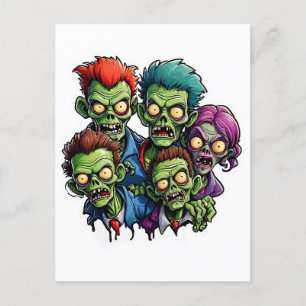 Zombie Apocalypse Postcard