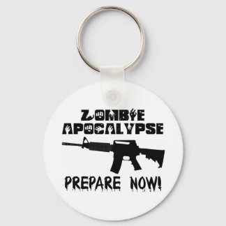 Zombie Apocalypse Prepare Now Key Ring