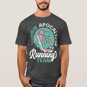 Zombie Apocalypse Running Team Halloween Trick Or T-Shirt