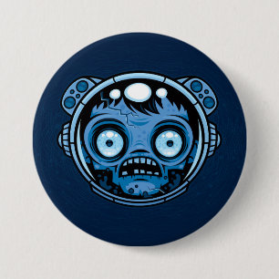Zombie Astronaut 7.5 Cm Round Badge