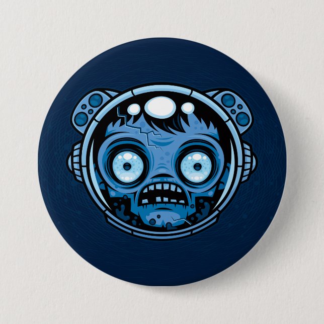 Zombie Astronaut 7.5 Cm Round Badge (Front)