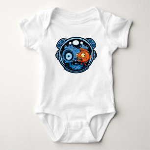 Zombie Astronaut Fishbowl Helmet Baby Bodysuit