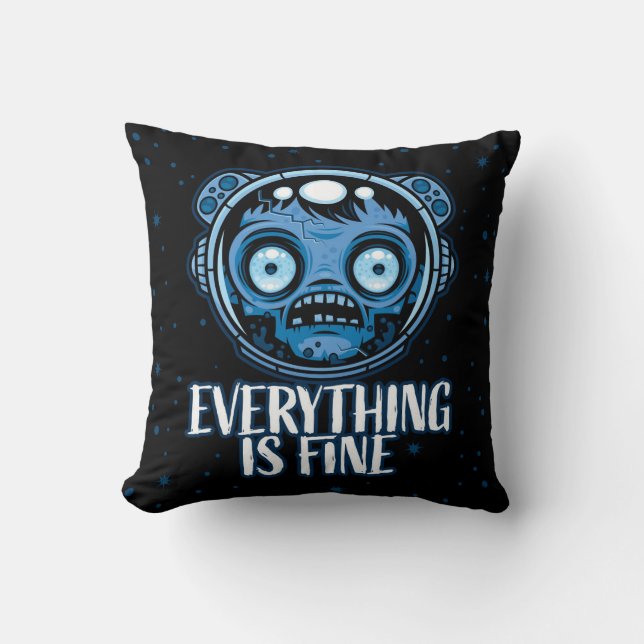 Zombie Astronaut Is Fine Cushion (Front)