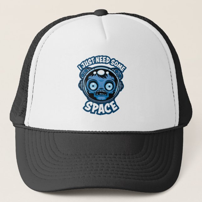 Zombie Astronaut Needs Some Space Trucker Hat (Front)