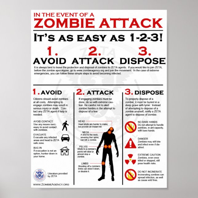 Zombie Attack - 1-2-3 Poster (Front)