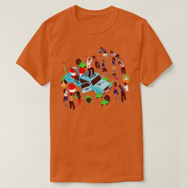 Zombie Attack T-Shirt (Design Front)