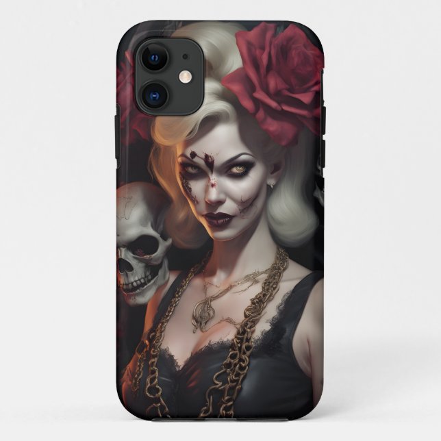 Zombie Babe 07 Case-Mate iPhone Case (Back)