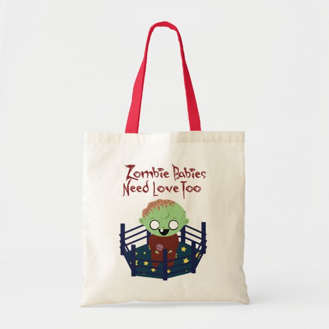 Zombie Babies Need Love Tote Bag (Front)