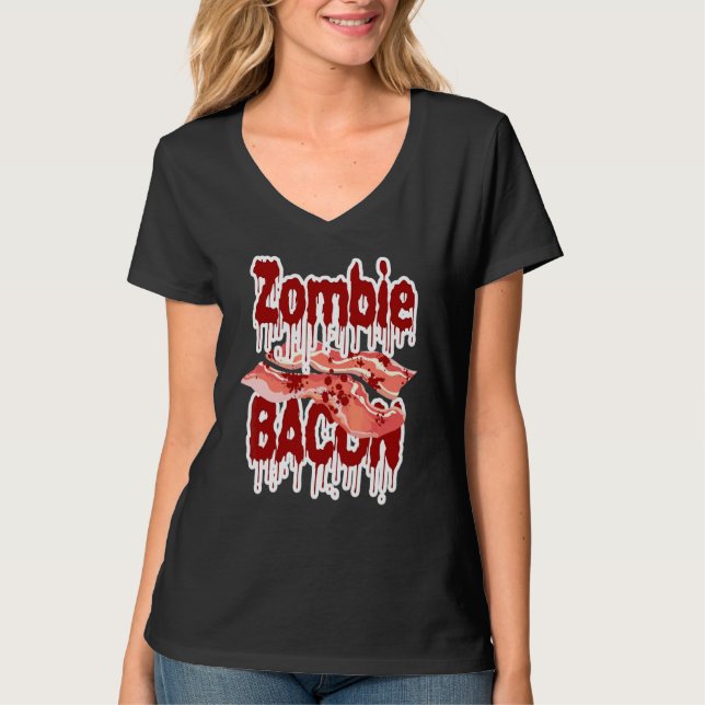 Zombie Bacon Undead Corpse Revenge T-Shirt (Front)