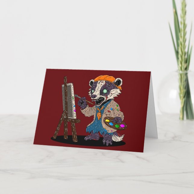 Zombie Badger Artist Card (Front)