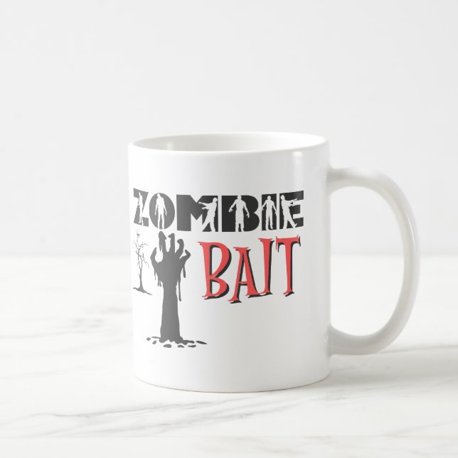 Zombie bait funny zombie lover mug 11oz (Right)