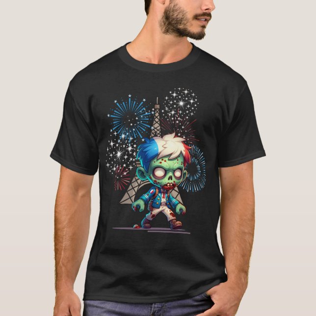 Zombie Bastille Day T-Shirt (Front)