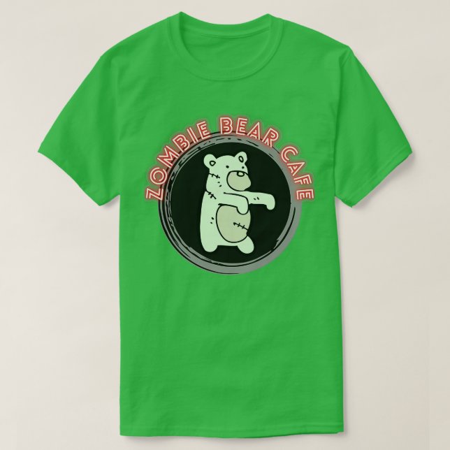 Zombie bear cafe T-Shirt (Design Front)