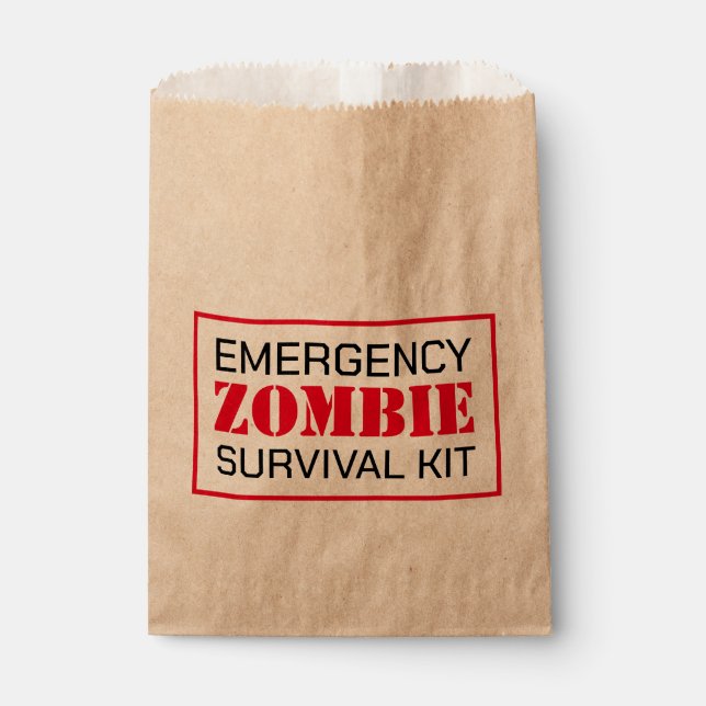Zombie Birthday Halloween Party Favour Bags (Front)