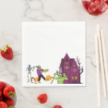Zombie Birthday  Kids Party Napkin<br><div class="desc">Transform your birthday into an unforgettable celebration for both you and your guests with this lively and colourful design featuring zombies,  mummies,  graveyards,  sweets,  and more. Easily personalise it with your details,  and you're ready to go. Enjoy your birthday party</div>