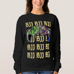 Zombie BJJ Fist Bump Slap Bump Roll Jiu Jitsu MMA  Sweatshirt