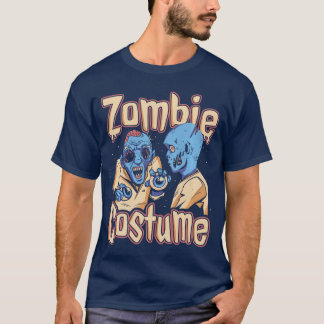 Zombie Bloody Funny Costume Halloween Horror Zombi T-Shirt