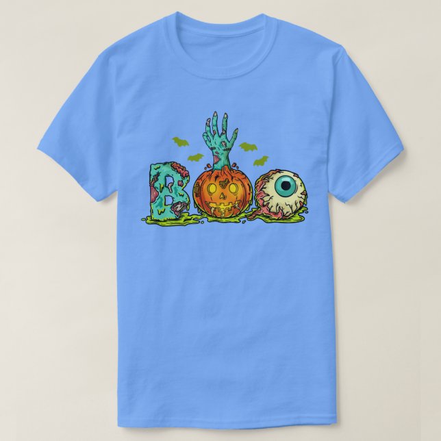 Zombie Boo Halloween T-Shirt (Design Front)