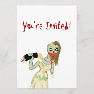 Zombie Bride Invitations
