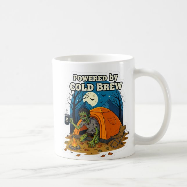 Zombie Camper Powered by Cold Brew Coffee Mug (Right)