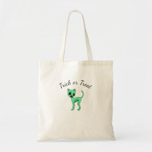 Zombie Cat Halloween Trick or Treat Bag