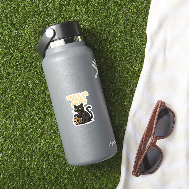 Zombie Cat – Trick or Treat Meow Halloween Design  (HydroFlask Insitu)