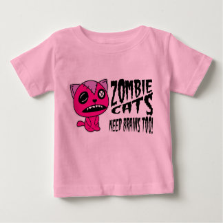 zombie Cats need Brains Too! Baby T-Shirt