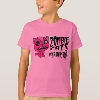 Zombie Cats need Brains Too! T-Shirt