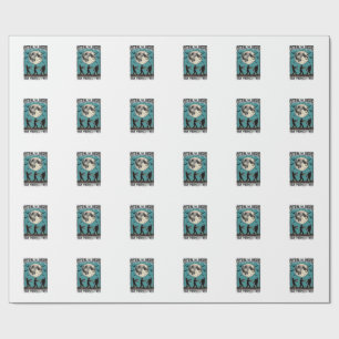 Zombie Chase Shirt Vintage Undead Escape Graphic_1 Wrapping Paper