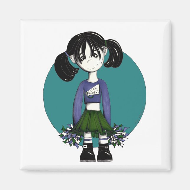 zombie cheer magnet (Front)