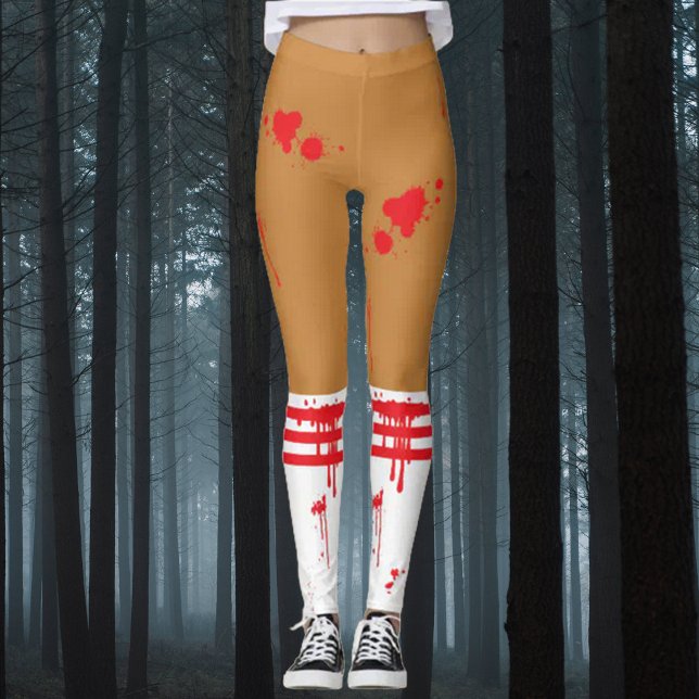 Zombie Cheerleader Blood Splattered Leggings (Creator Uploaded)