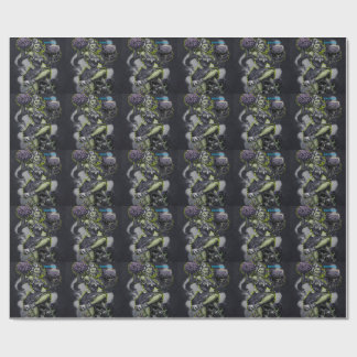 Zombie Cheerleader Horror Art Throw Pillow Wrapping Paper