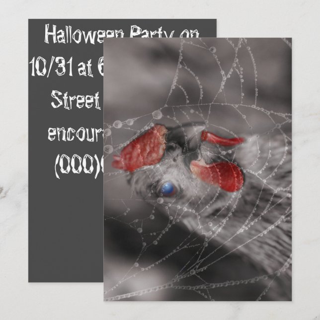 Zombie  Chicken Invitation (Front/Back)