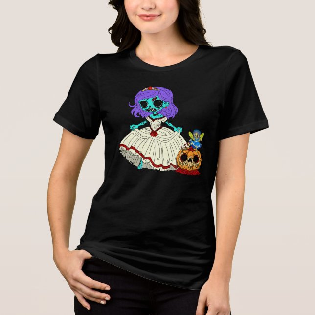 Zombie Cinderella Tri-Blend Shirt (Front)