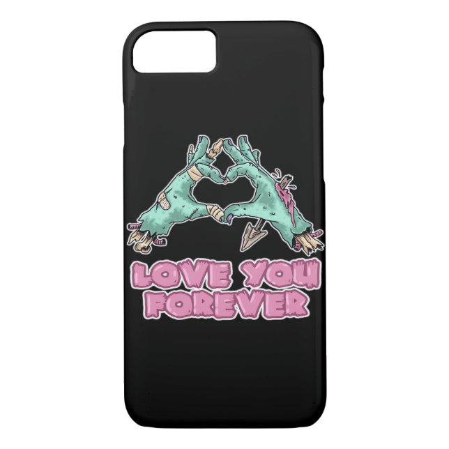 Zombie Classic - Skeleton Heart And Hands Case-Mate iPhone Case (Back)