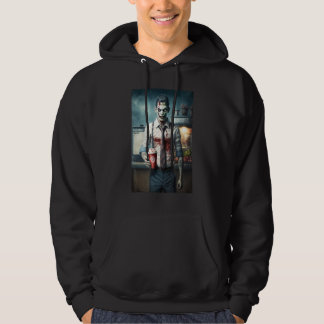 Zombie Coffee Barista   Zombies In Everyday Life S Hoodie