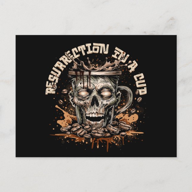 Zombie Coffee Postcard (Front)