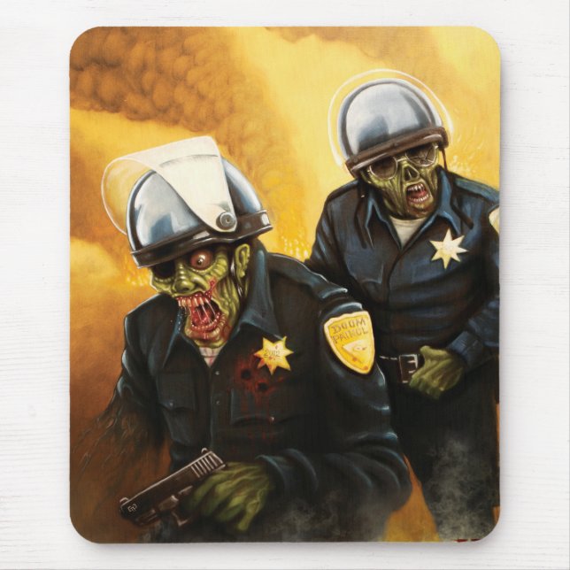 Zombie Cops Mouse Pad (Front)