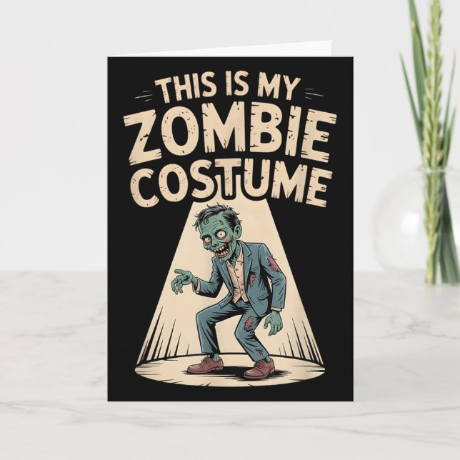Zombie Costume  Card (Front)
