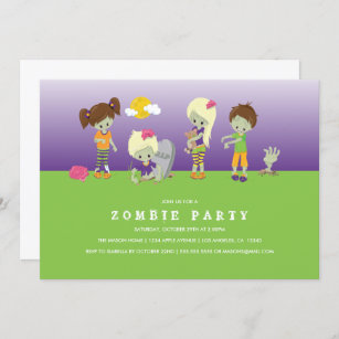 Zombie Costume Party Invitation