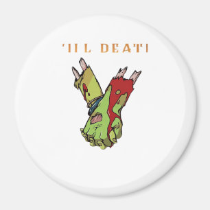 Zombie Couple Till Death Do Us Part Classic Magnet