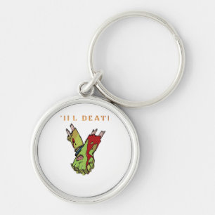Zombie Couple Till Death Do Us Part Classic Style Key Ring