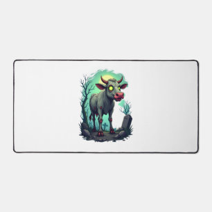 Zombie Cow Apocalypse Desk Mat